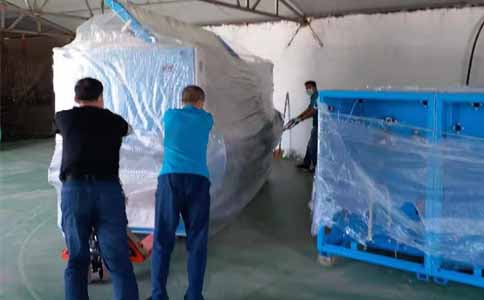 辽宁绥中水洗厂设备合作案例送货现场